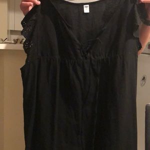 Old navy black linen dress